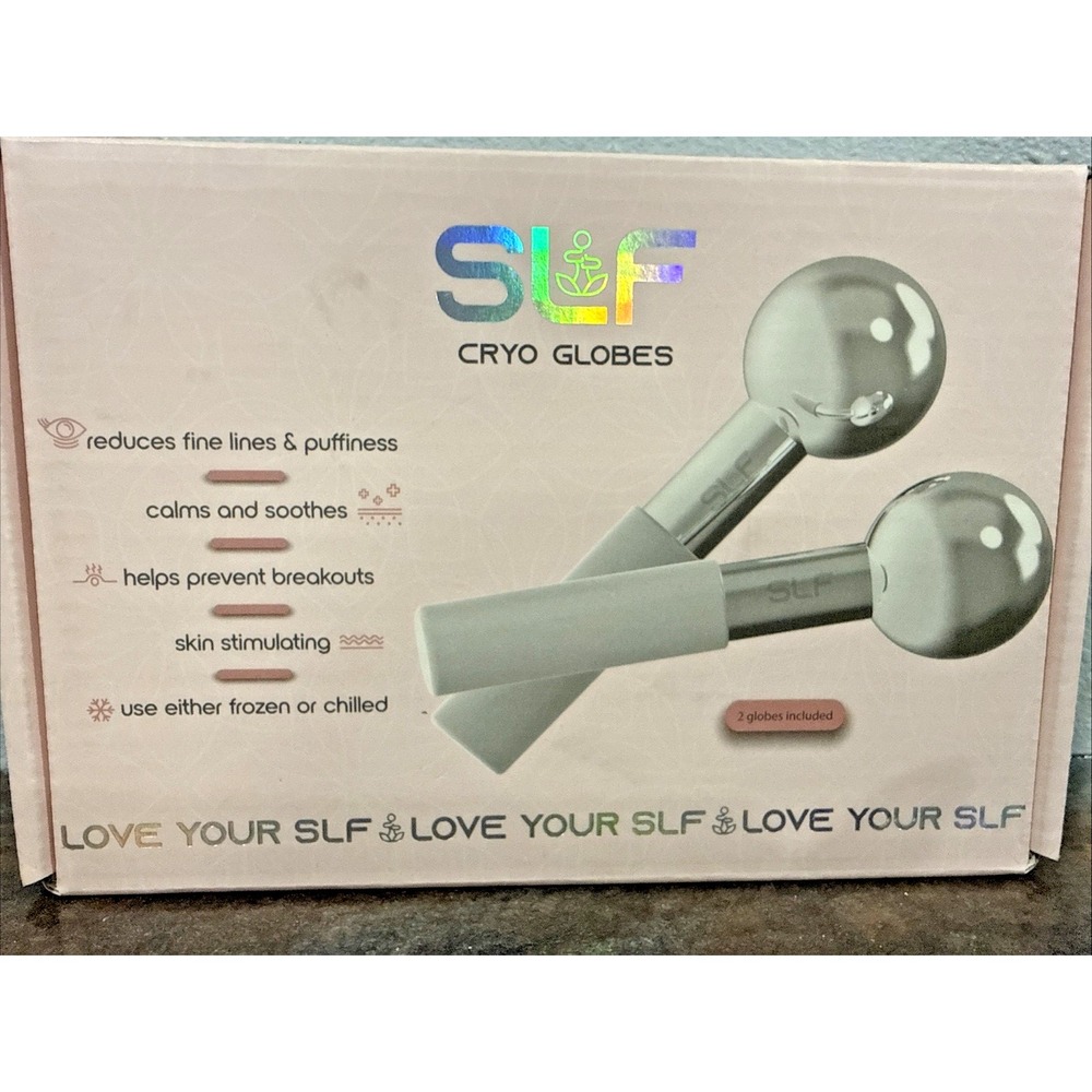 SLF Cryo Globes Stainless Steel Face Massager Cryotherapy Handheld Set Sealed
